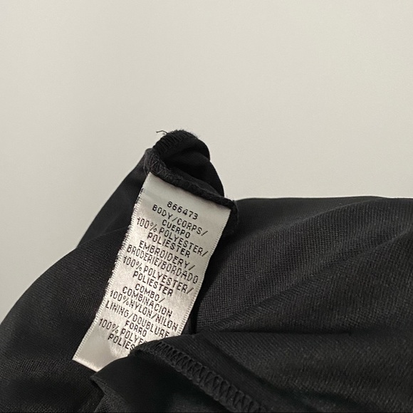 JS collection Embroidered A-line black gown - Picture 4 of 8